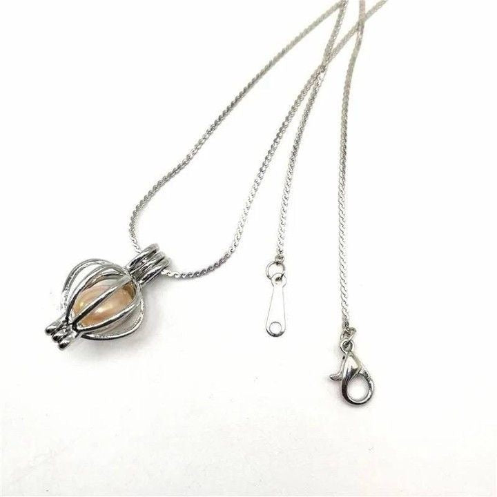 Oyster Pearl Necklace with Pearl Earrings and Free Pearl Ring