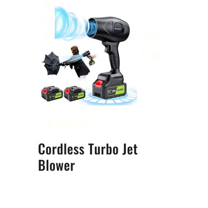 🌪️ Cordless Turbo Jet Blower – Power in Your Palm! 💨✨