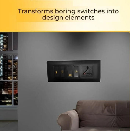 ✨🏆 Gold Switch Stickers – Style Meets Functionality! 🏠💡