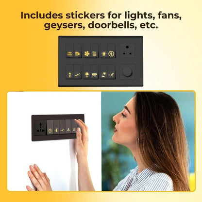 ✨🏆 Gold Switch Stickers – Style Meets Functionality! 🏠💡