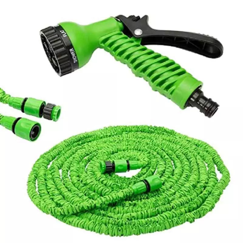 🌊💦 4-in-1 High-Pressure Water Spray Gun – with 10m Hose Pipe 🧽🚗🌱