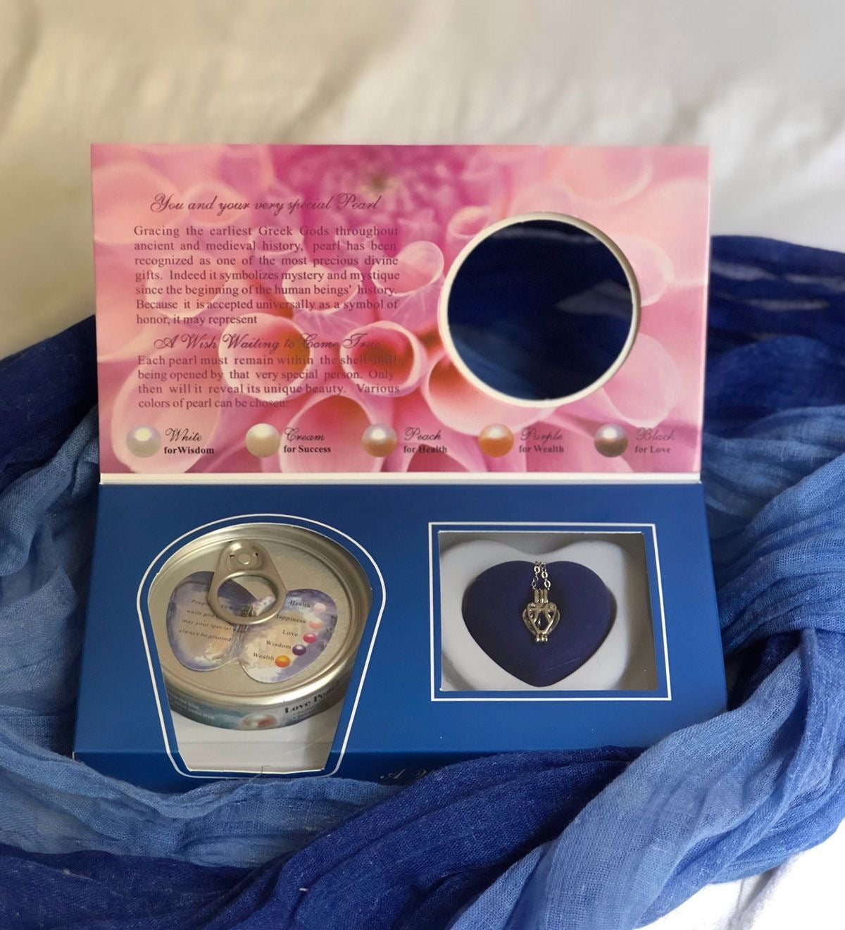 Oyster Pearl Necklace with Pearl Earrings and Free Pearl Ring