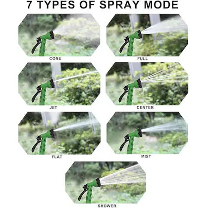 🌊💦 4-in-1 High-Pressure Water Spray Gun – with 10m Hose Pipe 🧽🚗🌱