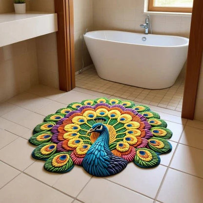 🦚 Premium Non-Slip Peacock Mats Buy One Get One Free 🏡✨