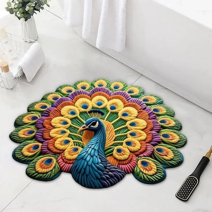 🦚 Premium Non-Slip Peacock Mats Buy One Get One Free 🏡✨