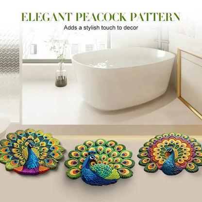 🦚 Premium Non-Slip Peacock Mats Buy One Get One Free 🏡✨