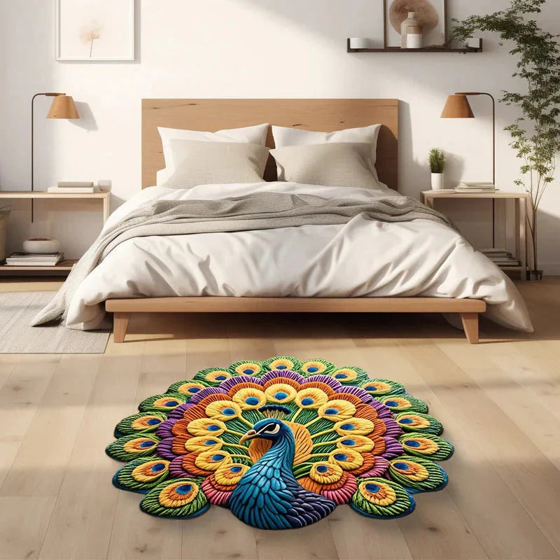 🦚 Premium Non-Slip Peacock Mats Buy One Get One Free 🏡✨