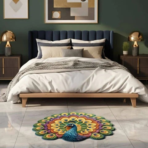🦚 Premium Non-Slip Peacock Mats Buy One Get One Free 🏡✨