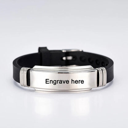 Carry My Words” – Stainless Steel Bracelet for Son